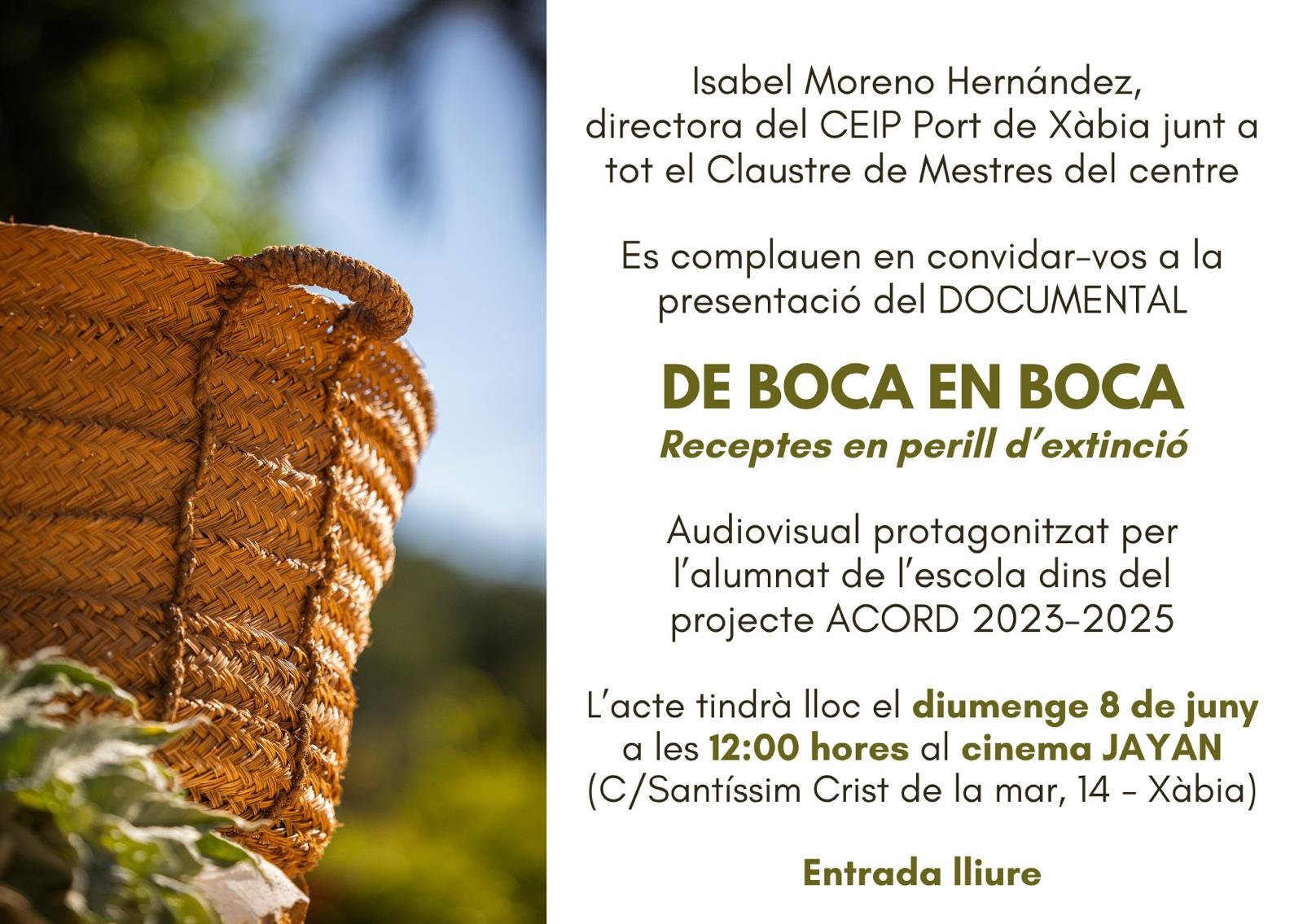De boca en boca Isabel Moreno